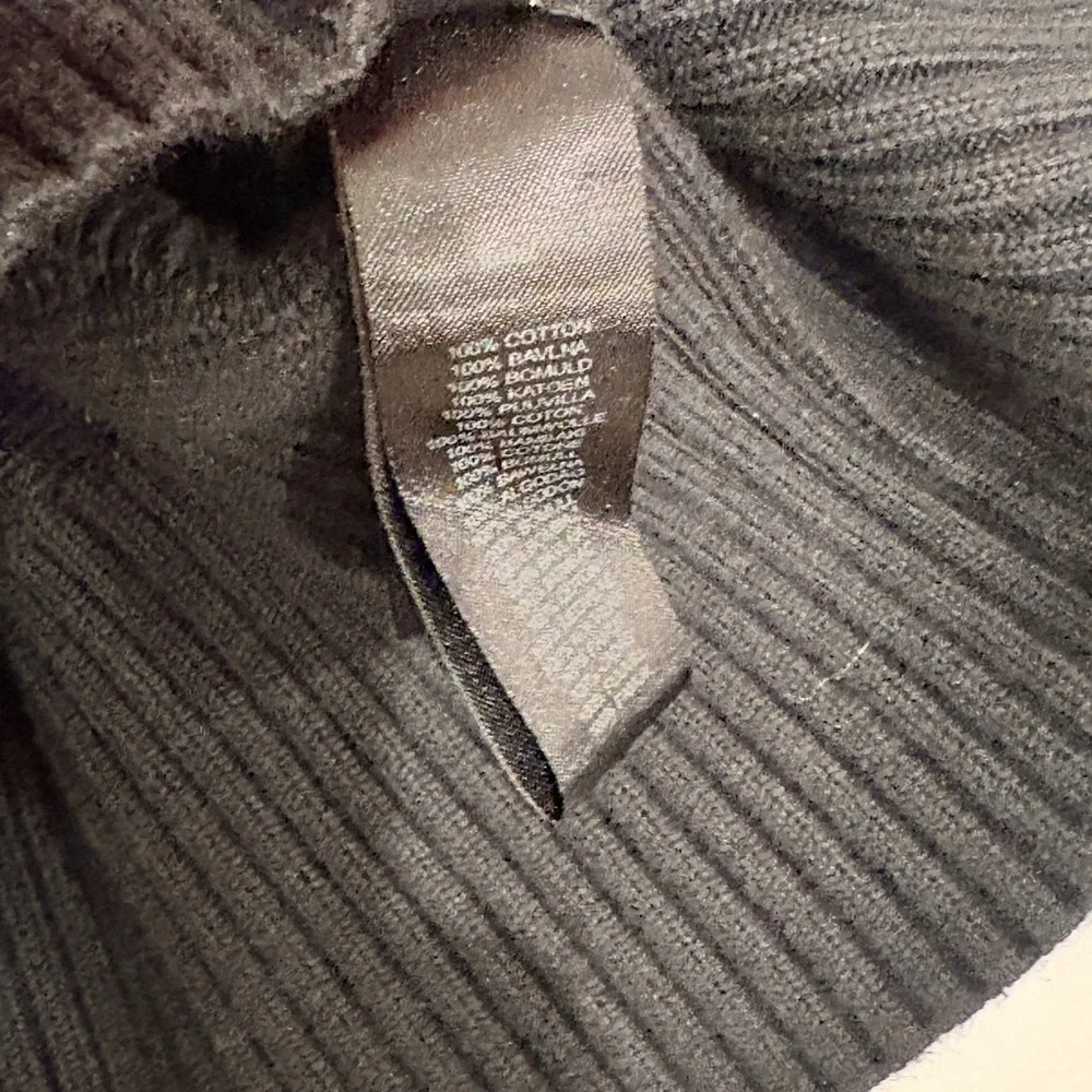 P. S. Paul Smith Men's Black Quarter-Zip Sweater S-M